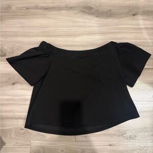 Black Off-Shoulder Blouse